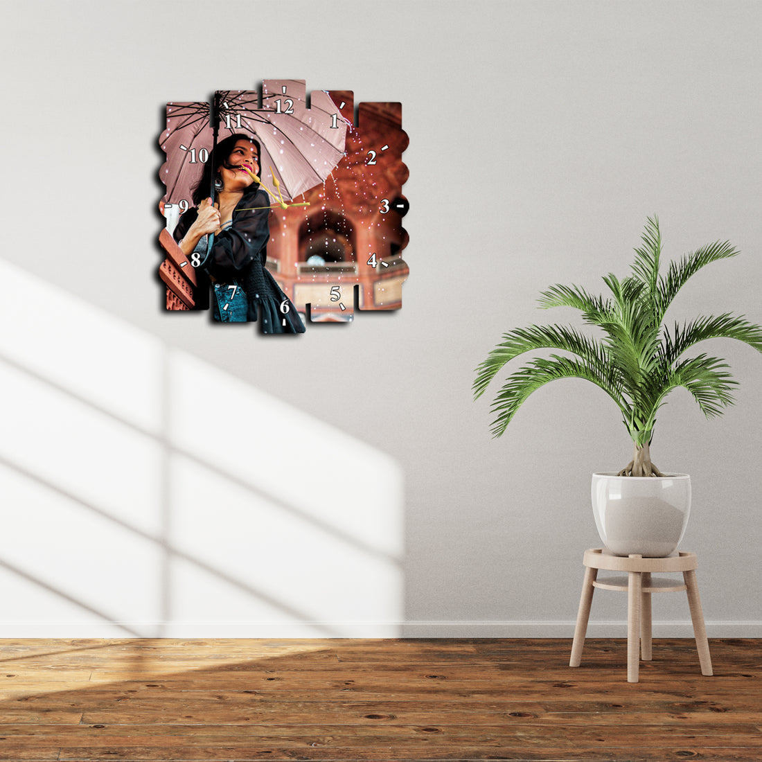 Customize Wall Clocks with Photo Acrylic Photo Analog Wall Clocks, Personalized Clock for Your Sweet Home Ideal for Gifting Your Loved Ones (11.5 x 11.5 inc) CL-16