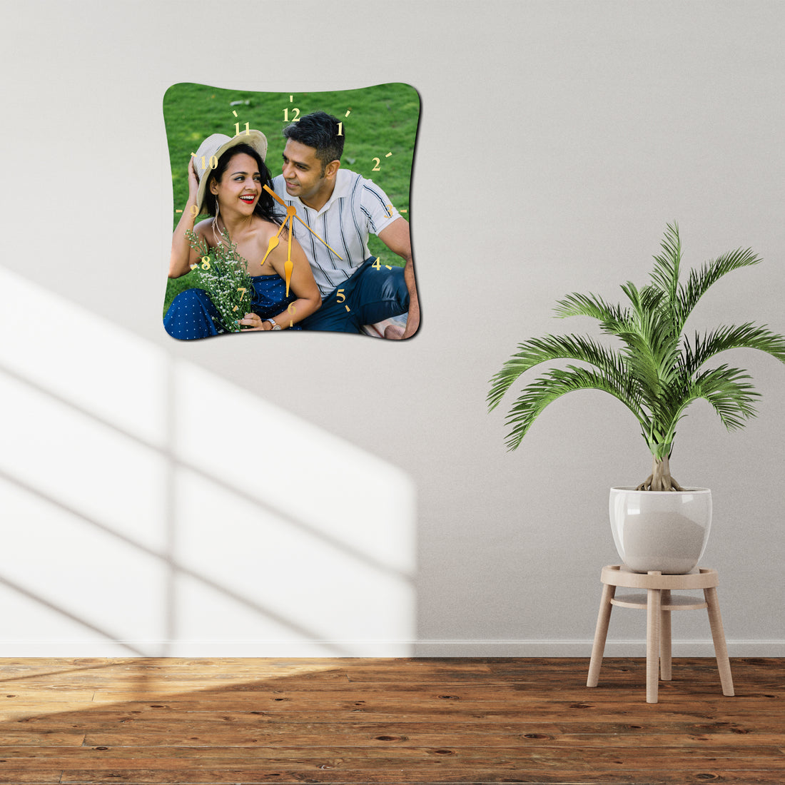 Customize Wall Clocks with Photo Acrylic Photo Analog Wall Clocks, Personalized Clock for Your Sweet Home Ideal for Gifting Your Loved Ones (11.5 x 11.5 inc) CL-11