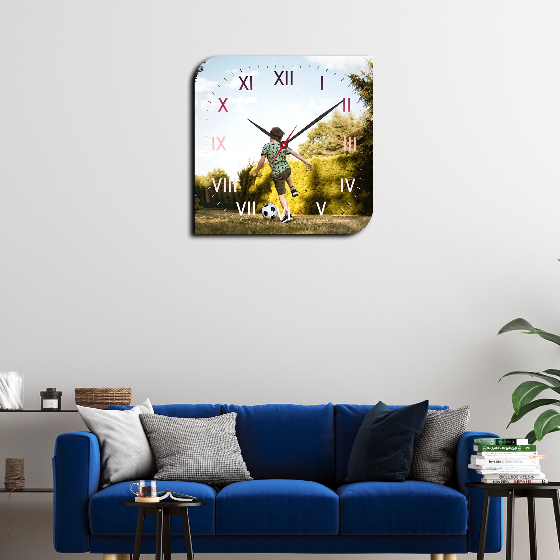 Customize Wall Clocks with Photo Acrylic Photo Analog Wall Clocks, Personalized Clock for Your Sweet Home Ideal for Gifting Your Loved Ones (11.5 x 11.5 inc) CL-02