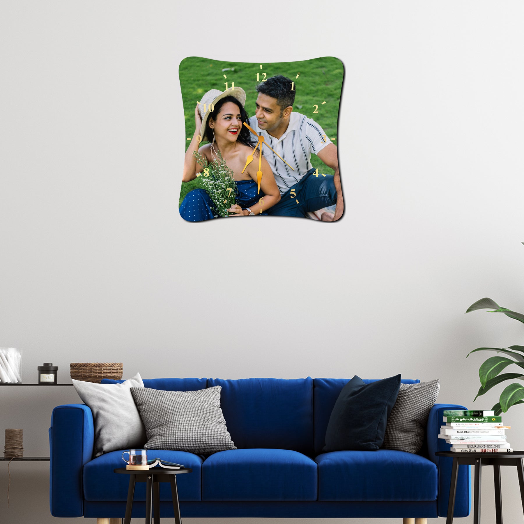 Customize Wall Clocks with Photo Acrylic Photo Analog Wall Clocks, Personalized Clock for Your Sweet Home Ideal for Gifting Your Loved Ones (11.5 x 11.5 inc) CL-11