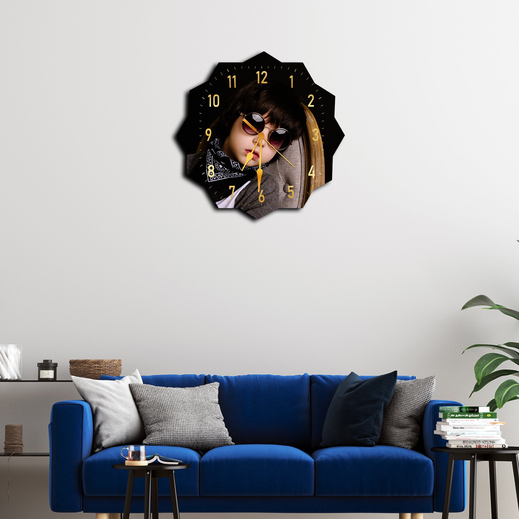 Customize Wall Clocks with Photo Acrylic Photo Analog Wall Clocks, Personalized Clock for Your Sweet Home Ideal for Gifting Your Loved Ones (11.5 x 11.5 inc) CL-10