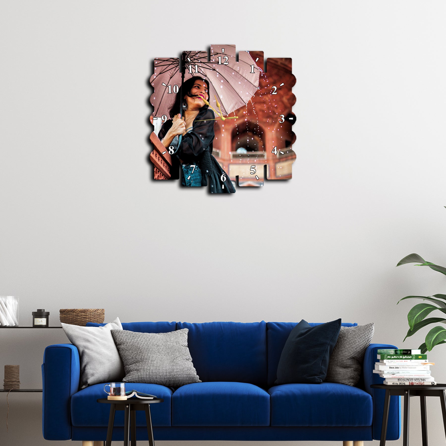 Customize Wall Clocks with Photo Acrylic Photo Analog Wall Clocks, Personalized Clock for Your Sweet Home Ideal for Gifting Your Loved Ones (11.5 x 11.5 inc) CL-16