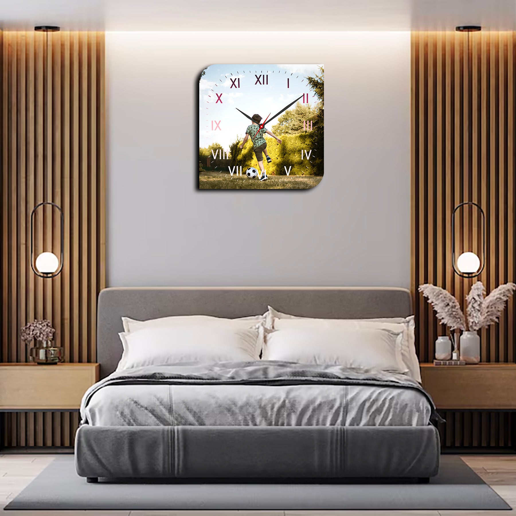 Customize Wall Clocks with Photo Acrylic Photo Analog Wall Clocks, Personalized Clock for Your Sweet Home Ideal for Gifting Your Loved Ones (11.5 x 11.5 inc) CL-02
