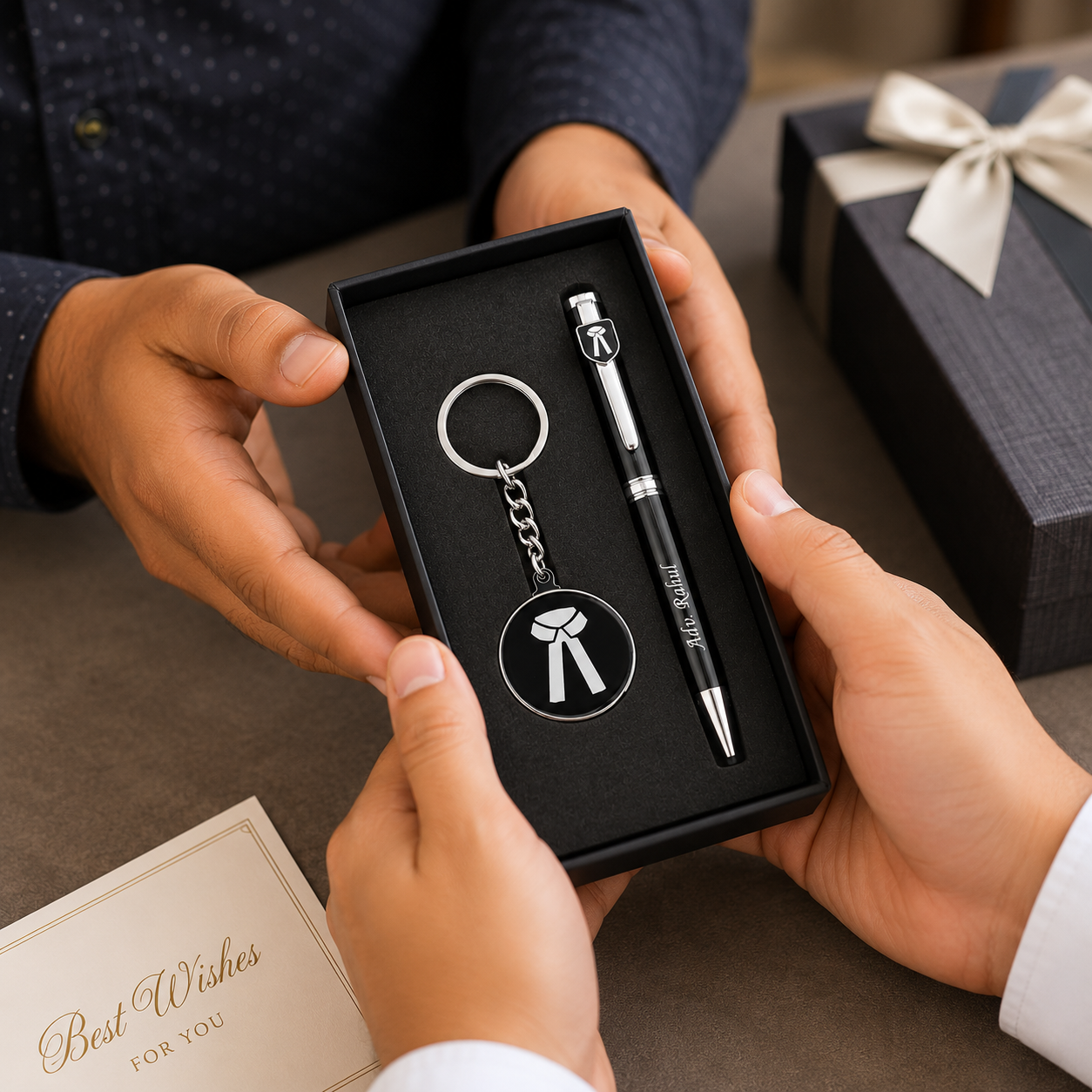 Personalized Advocate Pen & Lawyer Keychain Gift Set | Custom Name Engraved Premium Metal Pen with Gift Box | Gift for Lawyers, Advocates & Law Graduates