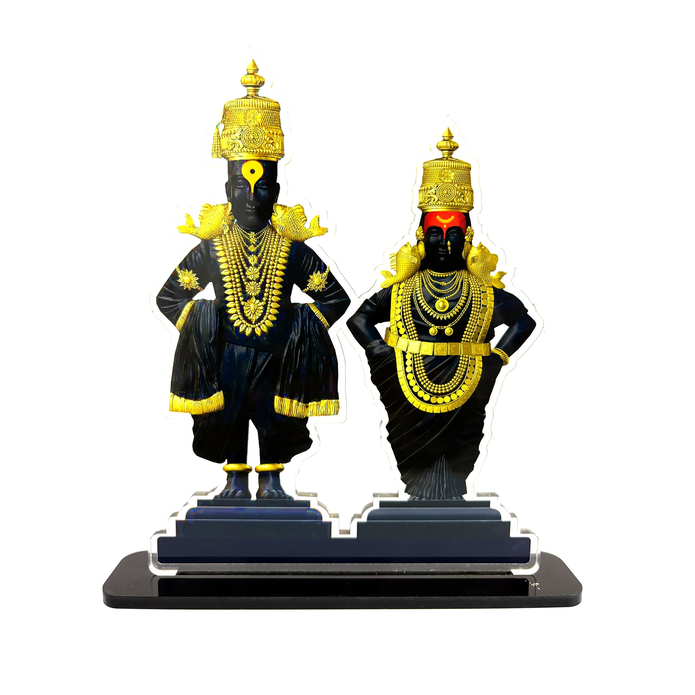 Decor Idol for Home Decor & Offices Decorative Showpiece (6x8 Inch, Black), Acrylic