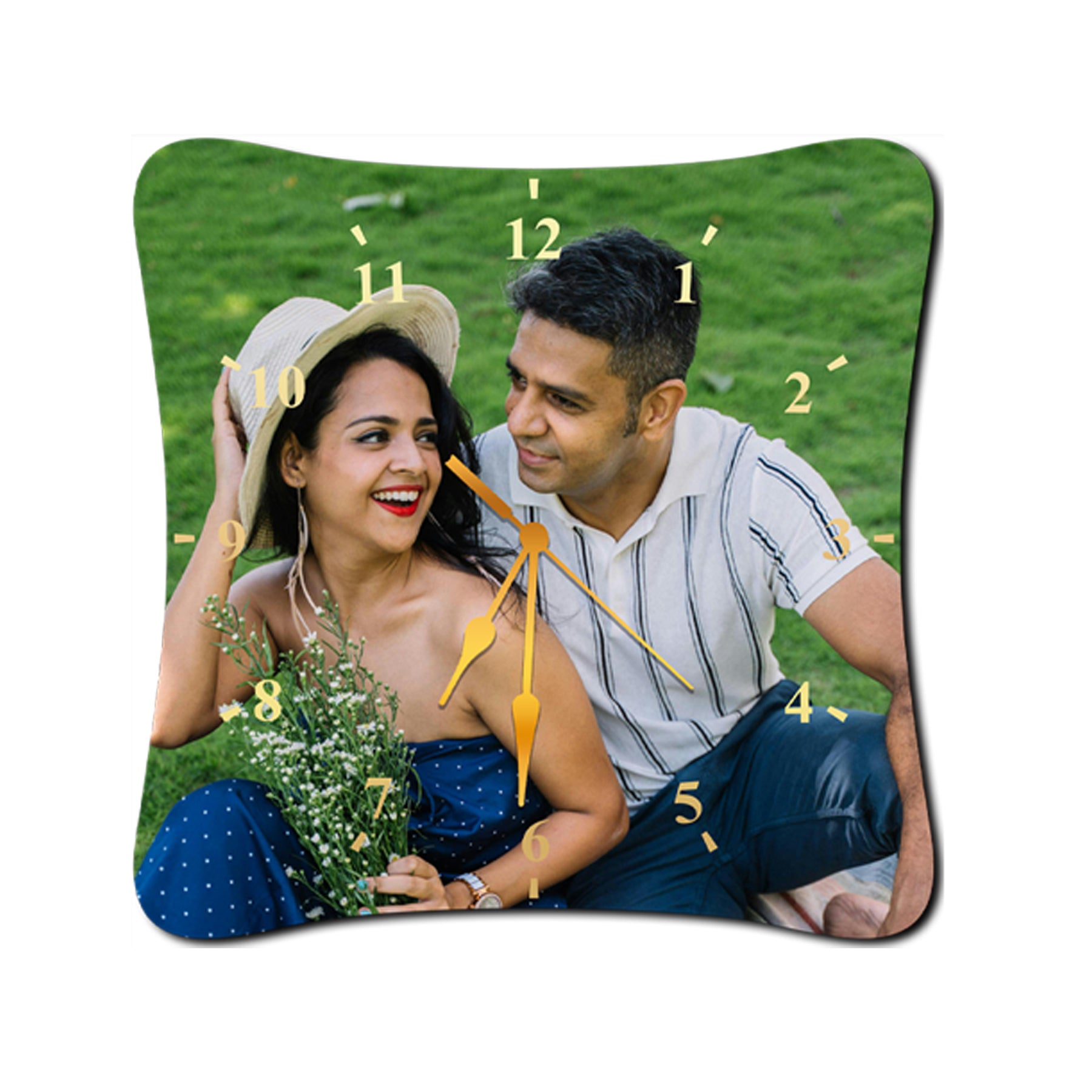 Customize Wall Clocks with Photo Acrylic Photo Analog Wall Clocks, Personalized Clock for Your Sweet Home Ideal for Gifting Your Loved Ones (11.5 x 11.5 inc) CL-11